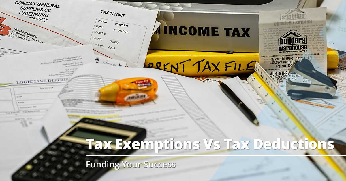 Tax Exemptions vs. Tax Deductions: What’s the Difference?